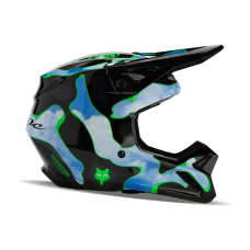 Fox Motocross Helmet V1 Atlas - Black / Green