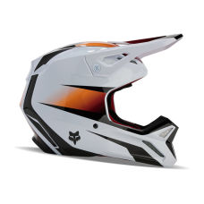 Fox Motocross Helmet V1 Flora - White / Black