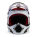 Fox Motocross Helmet V1 Flora - White / Black