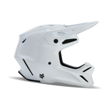 Fox Motocross Helmet V3 RS Carbon Solid - White