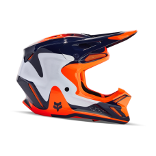 Fox Motocross Helmet V3 Revise - Navy / Orange