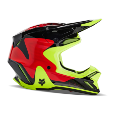 Fox Motocross Helmet V3 Revise - Red / Yellow