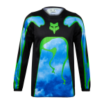 Fox Kinder Cross Shirt 2024 180 Atlas - Zwart / Groen