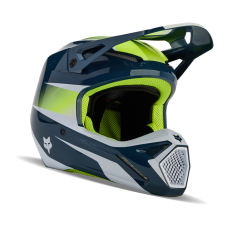 Fox Youth Motocross Helmet V1 Flora - Dark Indo