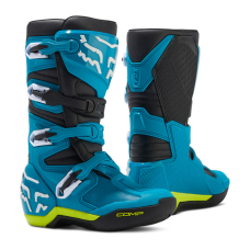 Fox Youth Motocross Boots Comp - Blue / Yellow