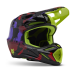 Fox Motocross Helmet V3 Throttle - Fluo Yellow