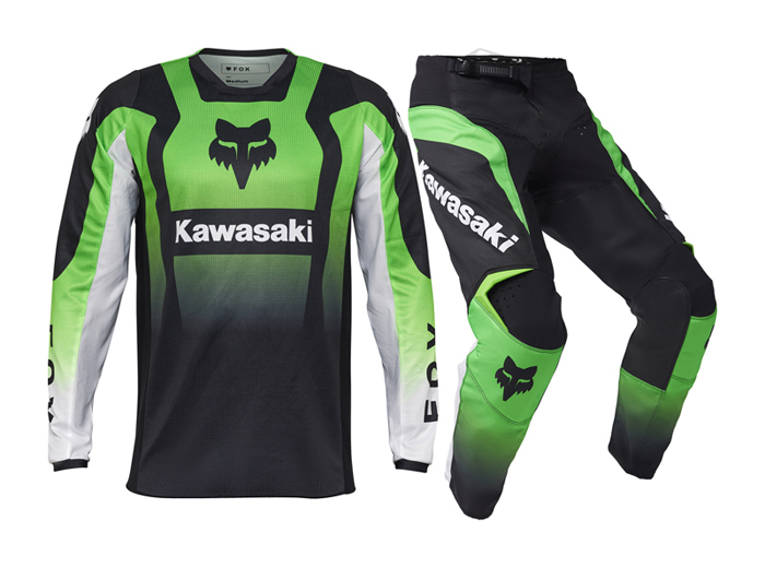 Fox Motocross Gear 2025 180 Kawasaki Fluo Green