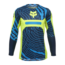 Fox Youth Motocross Jersey 2025 Flexair Impression - Fluo Yellow