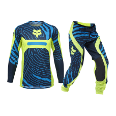 Fox Youth Motocross Gear 2025 Flexair Impression - Fluo Yellow