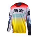 Troy Lee Designs Kinder Cross Shirt 2022F GP Arc - Acid Geel / Rood