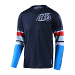 Troy Lee Designs Cross Shirt 2022S GP Air Warped - Blauw / Rood