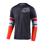 Troy Lee Designs Cross Shirt 2022S GP Air Warped - Charcoal / Oranje