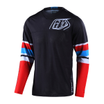 Troy Lee Designs Cross Shirt 2022S GP Air Warped - Rood / Zwart
