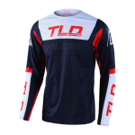 Troy Lee Designs Cross Shirt 2022S SE Pro Fractura - Navy / Rood