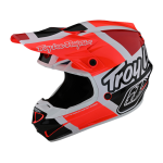Troy Lee Designs Crosshelm 2022S SE4 Polyacrylite Quattro - Rood / Charcoal