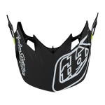 Troy Lee Designs Helmklep 2022S SE4 Polyacrylite Skooly - Zwart / Geel