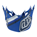 Troy Lee Designs Helmklep 2022S SE4 Polyacrylite Warped - Blauw