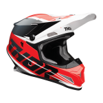 Thor Crosshelm 2023 Sector Fader - Rood / Zwart