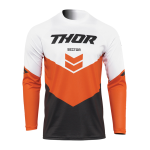 Thor Cross Shirt 2022 Sector Chev - Charcoal / Rood Oranje