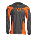Thor Cross Shirt 2022S Pulse 04 LE - Charcoal / Oranje