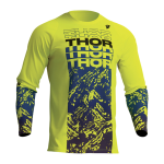Thor Kinder Cross Shirt 2023 Sector Atlas - Acid / Blauw