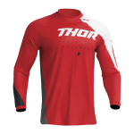 Thor Kinder Cross Shirt 2023 Sector Edge - Rood / Wit