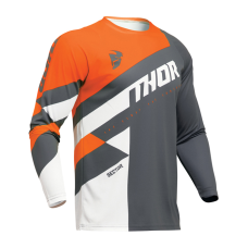 Thor Cross Shirt 2024 Sector Checker - Charcoal / Oranje