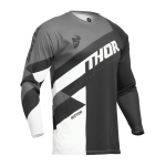 Thor Cross Shirt 2024 Sector Checker - Charcoal Zwart / Grijs