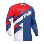 Thor Cross Shirt 2024 Sector Checker - Navy / Rood