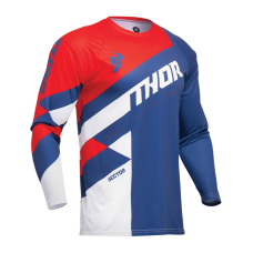 Thor Cross Shirt 2025 Sector Checker - Navy / Rood