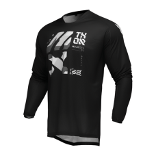 Thor Motocross Jersey 2025 Launchmode Brave - Black / Grey