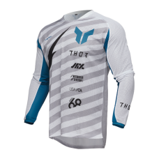 Thor Cross Shirt 2025 Launchmode Vented Raid - Wit / Grijs