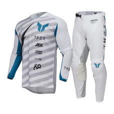 Thor Motocross Gear 2025 Launchmode Vented Raid - White / Grey