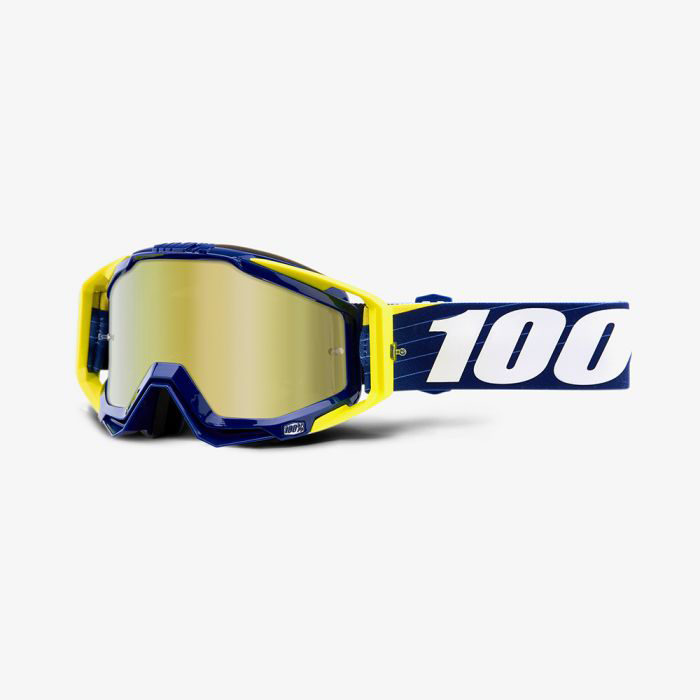 100% Crossbril Racecraft Bibal / Navy - Spiegel Lens