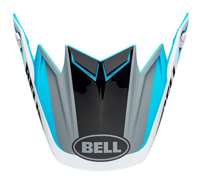 Bell Helmklep Moto-9 Flex Division - Wit / Zwart / Blauw