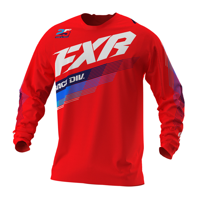 FXR Cross Shirt 2021 Clutch - Rood