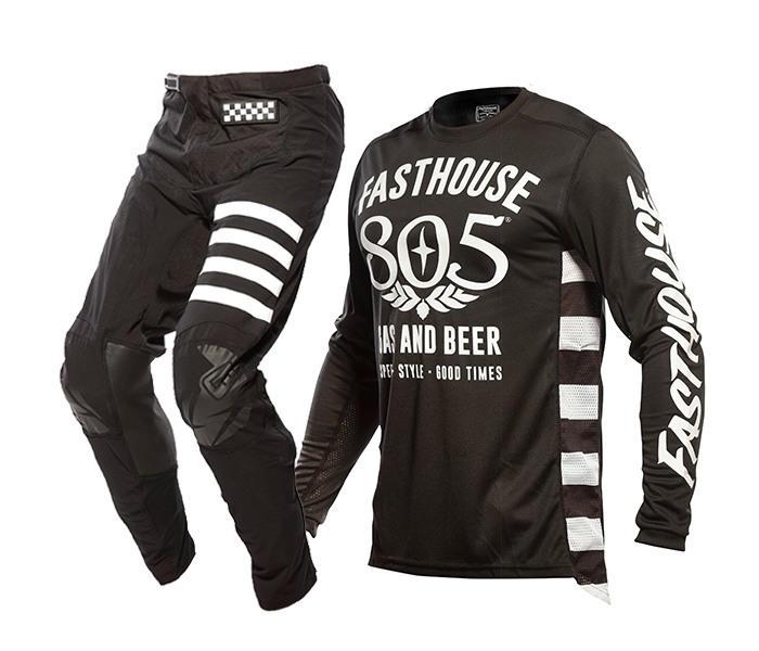 Fasthouse Crosskleding 2021 Grindhouse 805 Gas & Beer - Zwart