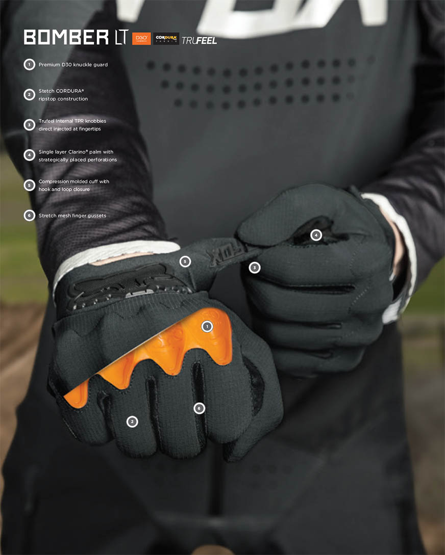 Fox Bomber Motocross Guanti