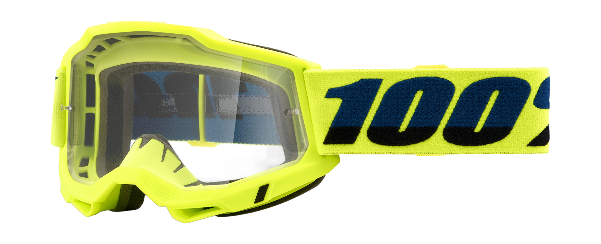 100% Crossbril Accuri 2 Fluo Yellow - Clear Lens