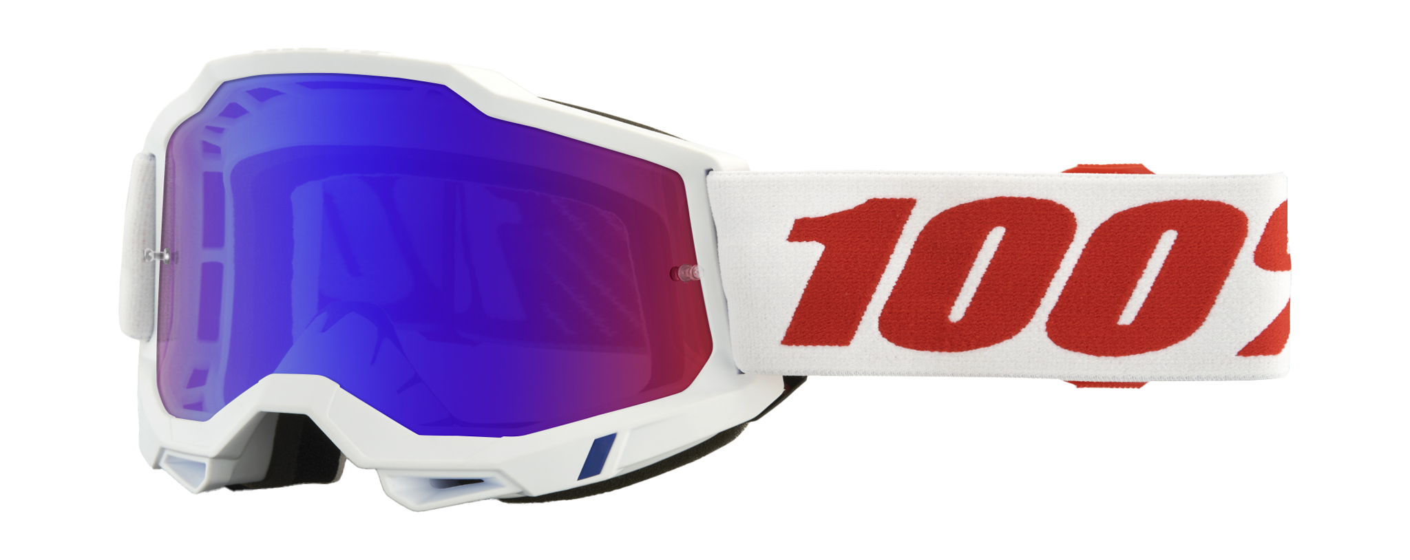 100% Crossbril Accuri 2 Pure - Spiegel Rood / Blauw Lens