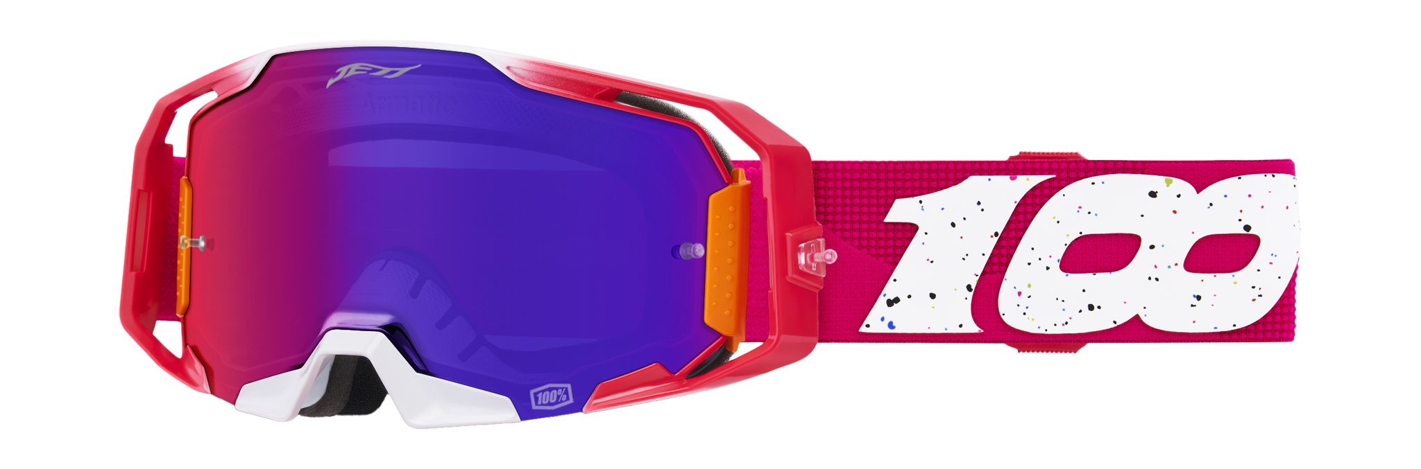 100% Crossbril ARmatic Donut Jett Lawrence - Spiegel Multi Lens - 2 Stuks