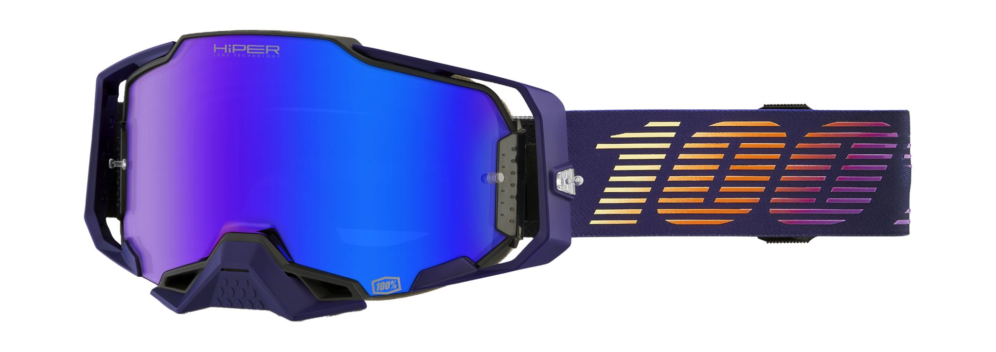 100% Crossbril Armega Agenda - HiPER Spiegel Blauw Lens