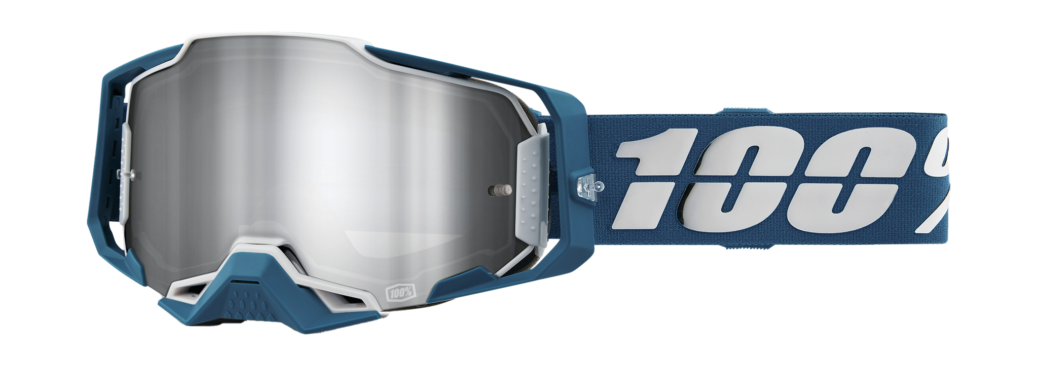 100% Crossbril Armega Albar - Spiegel Zilver Flash Lens