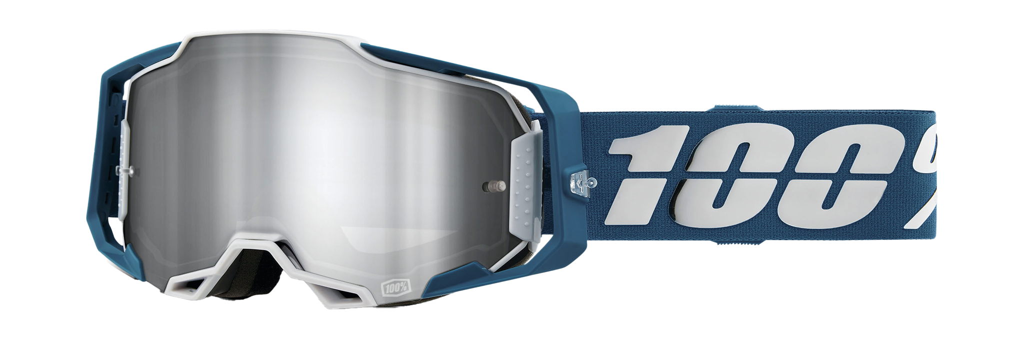 100% Crossbril Armega Albar - Spiegel Zilver Flash Lens