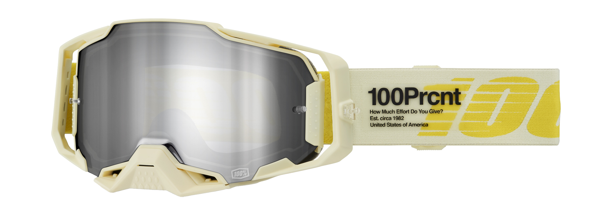 100% Crossbril Armega Barely - Spiegel Zilver Lens