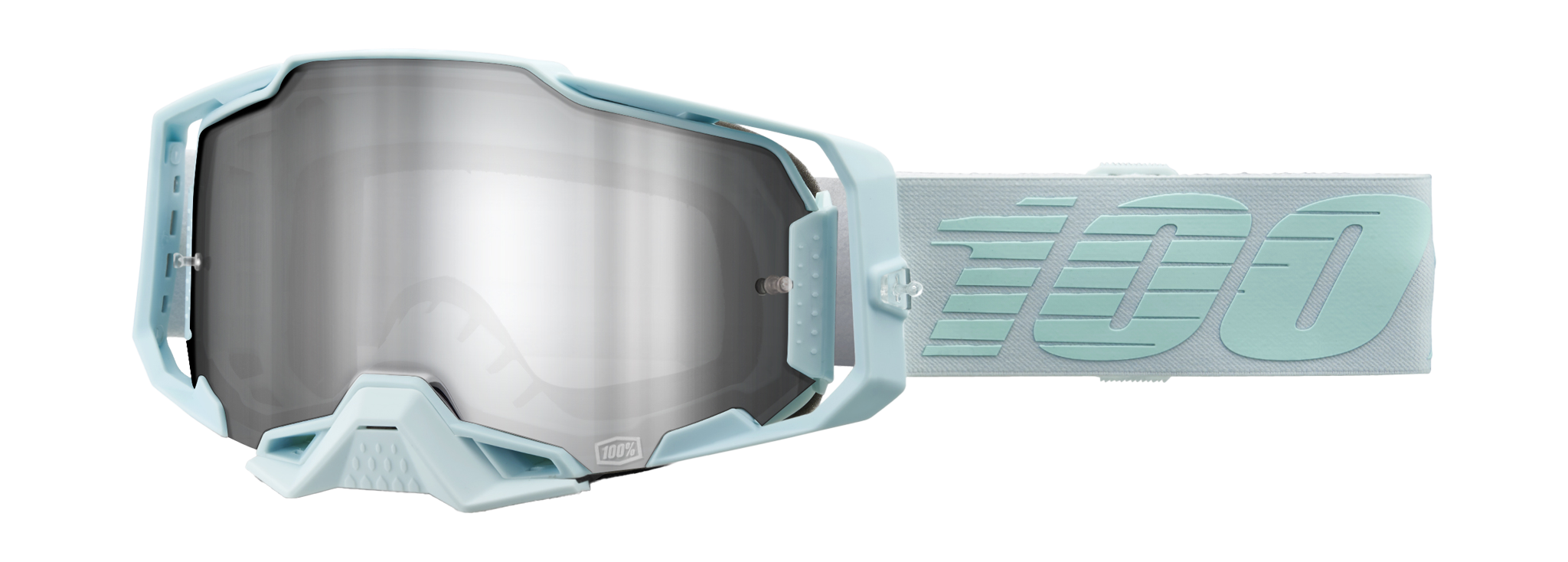 100% Crossbril Armega Fargo - Spiegel Zilver Flash Lens