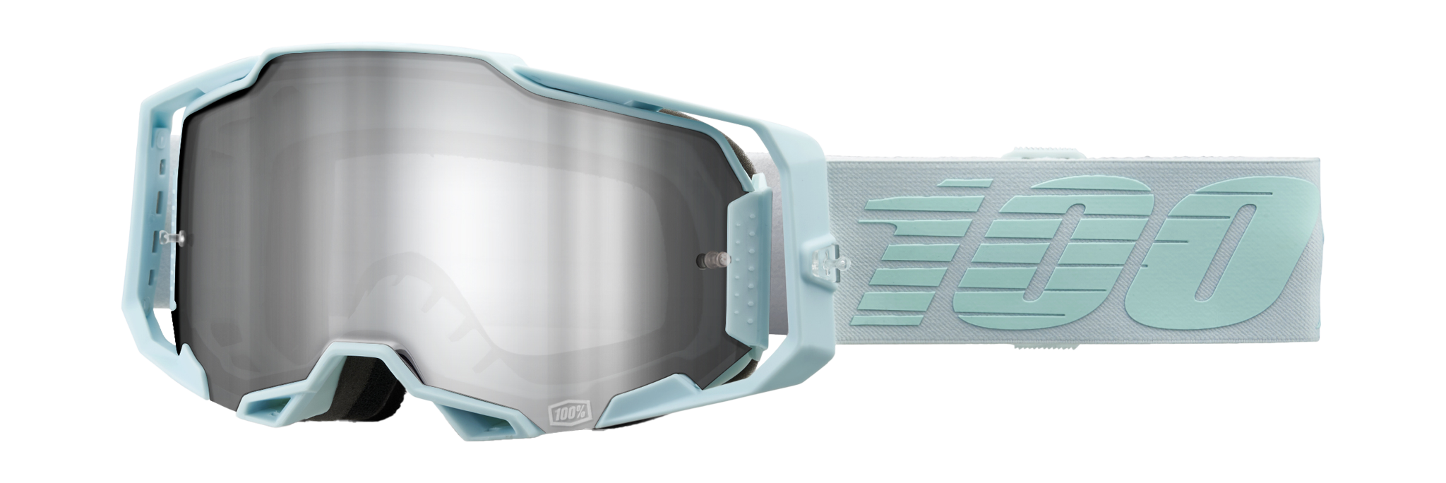 100% Crossbril Armega Fargo - Spiegel Zilver Flash Lens