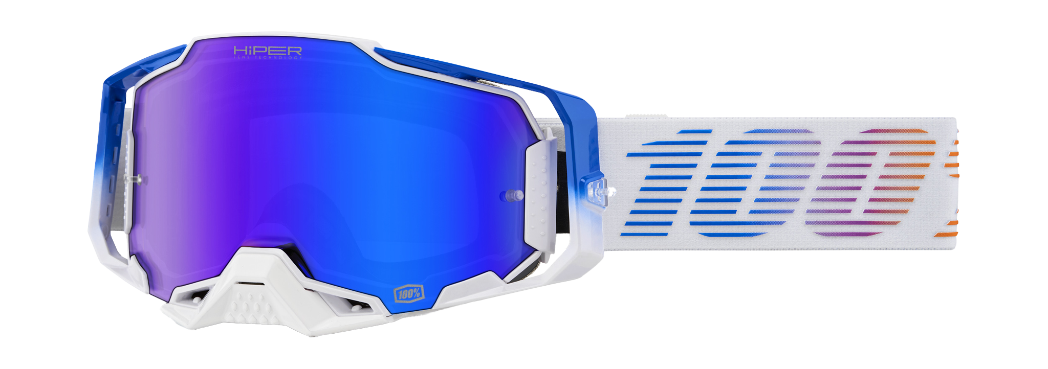 100% Crossbril Armega Neo - HiPER Spiegel Blauw Lens