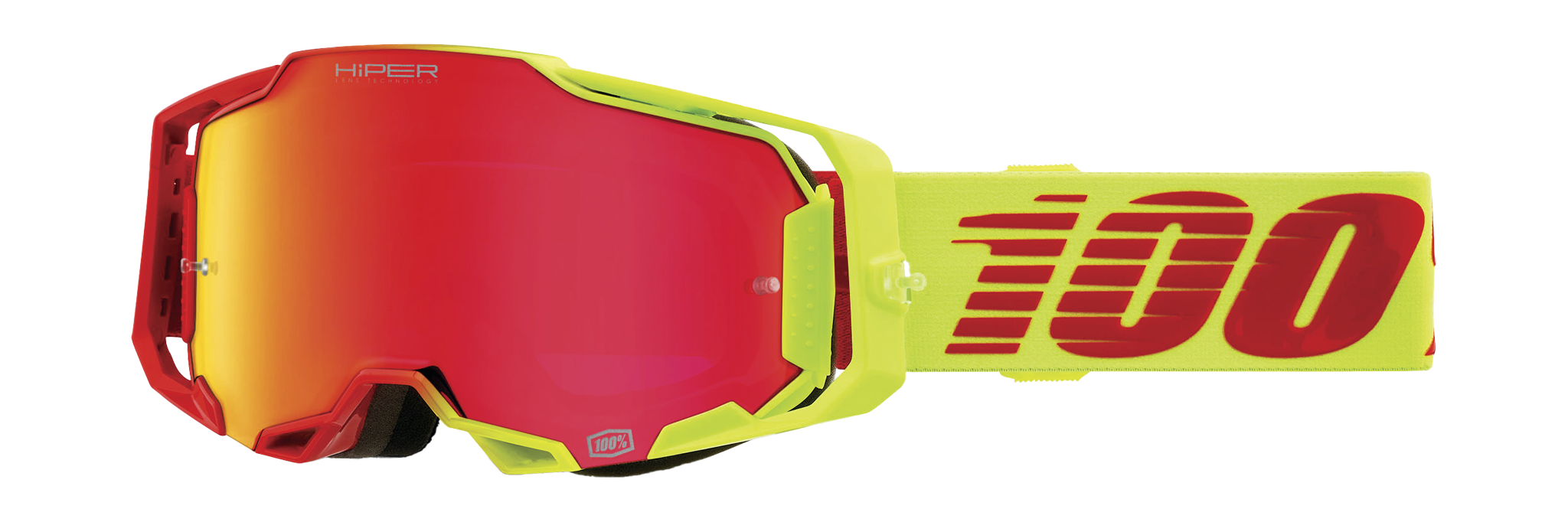 100% Crossbril Armega Solaris - HiPER Spiegel Rood Lens