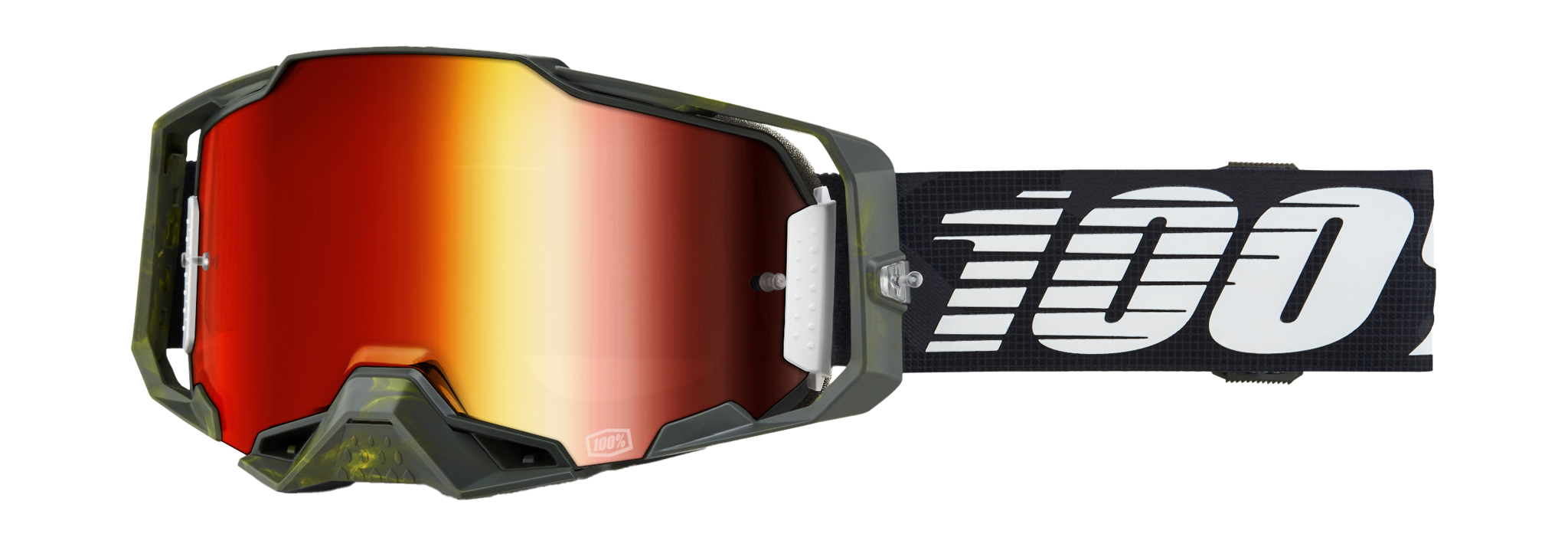 100% Crossbril Armega Soledad - Spiegel Rood Lens